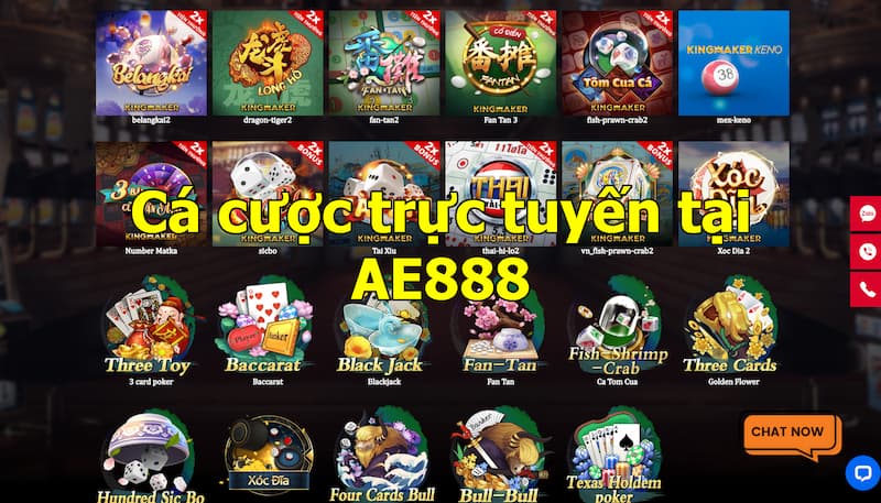 Giới Thiệu AE888 - Nhà Cái Uy Tín Hàng Đầu Trong Khu Vực 3 Sảnh các cược slot game