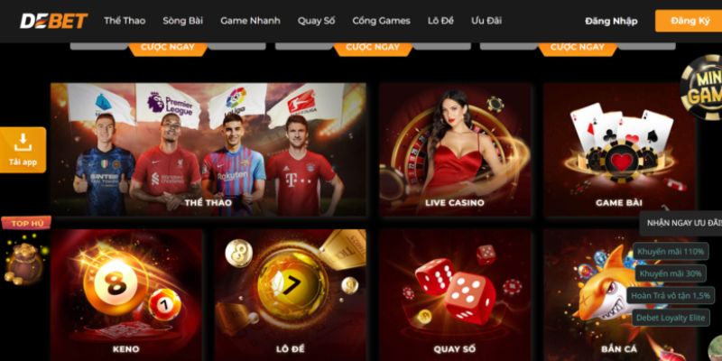 Debet | Khám Phá Kho Trò Chơi Chất Lượng Tại Nhà Cái 1 Khám phá sơ lược về nhà cái đẳng cấp Debet